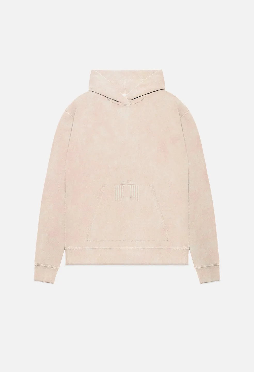 Oro Oversized Cropped Hoodie / Mineral Pink