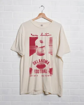 OU Barry Switzer Football Ivory Tee