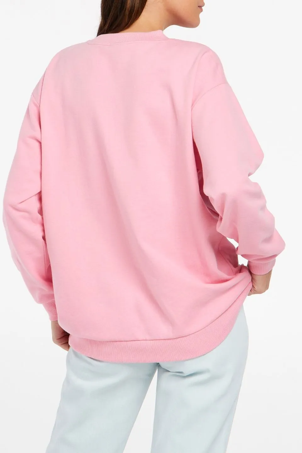 Oversized Prism Pink Logo Sweater