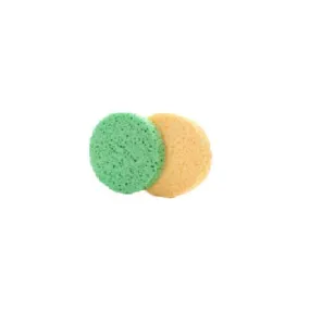 Pack of 2 Natural Fiber Facial Cleansing Sponge Beauty Blender Makeup Remover Scrub Puff