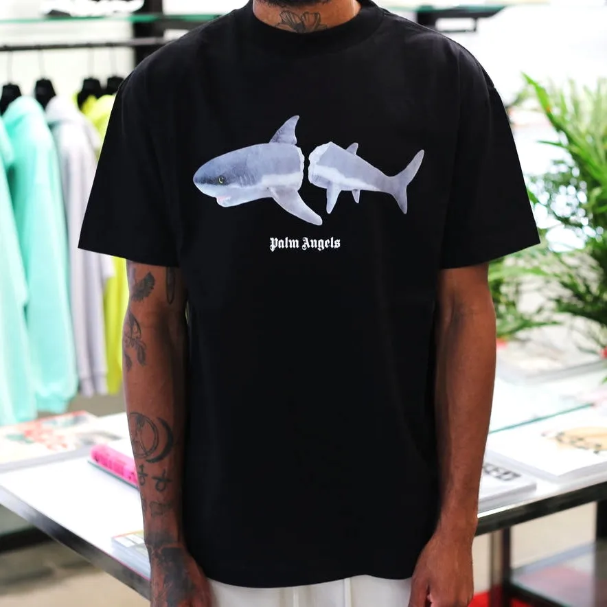 PALM ANGELS Kill The Shark Tee Black