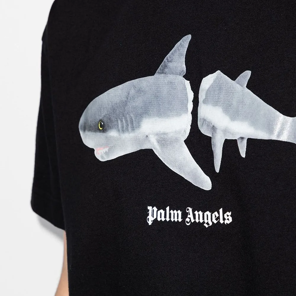 PALM ANGELS Kill The Shark Tee Black