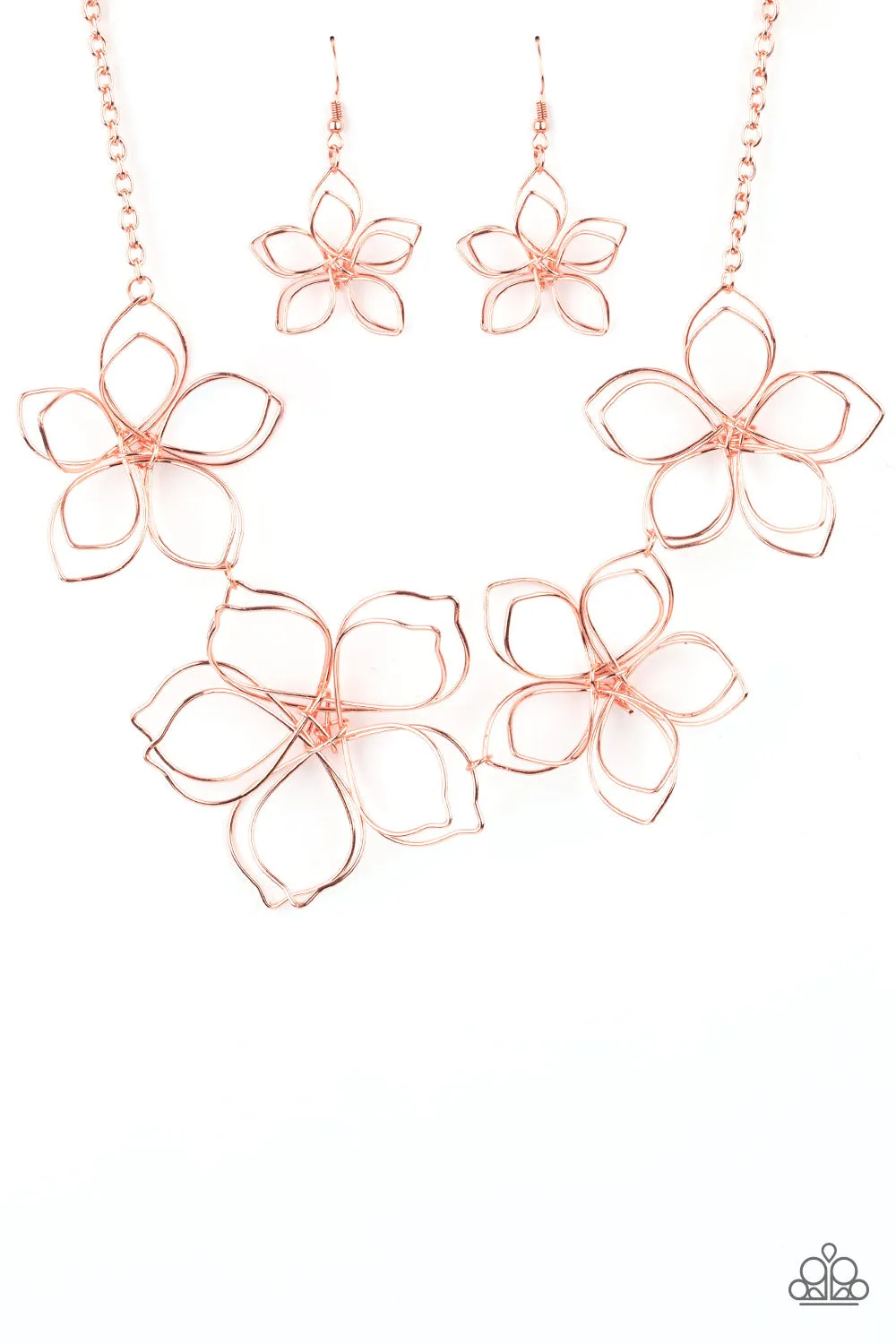 Paparazzi Flower Garden Fashionista Copper Necklace