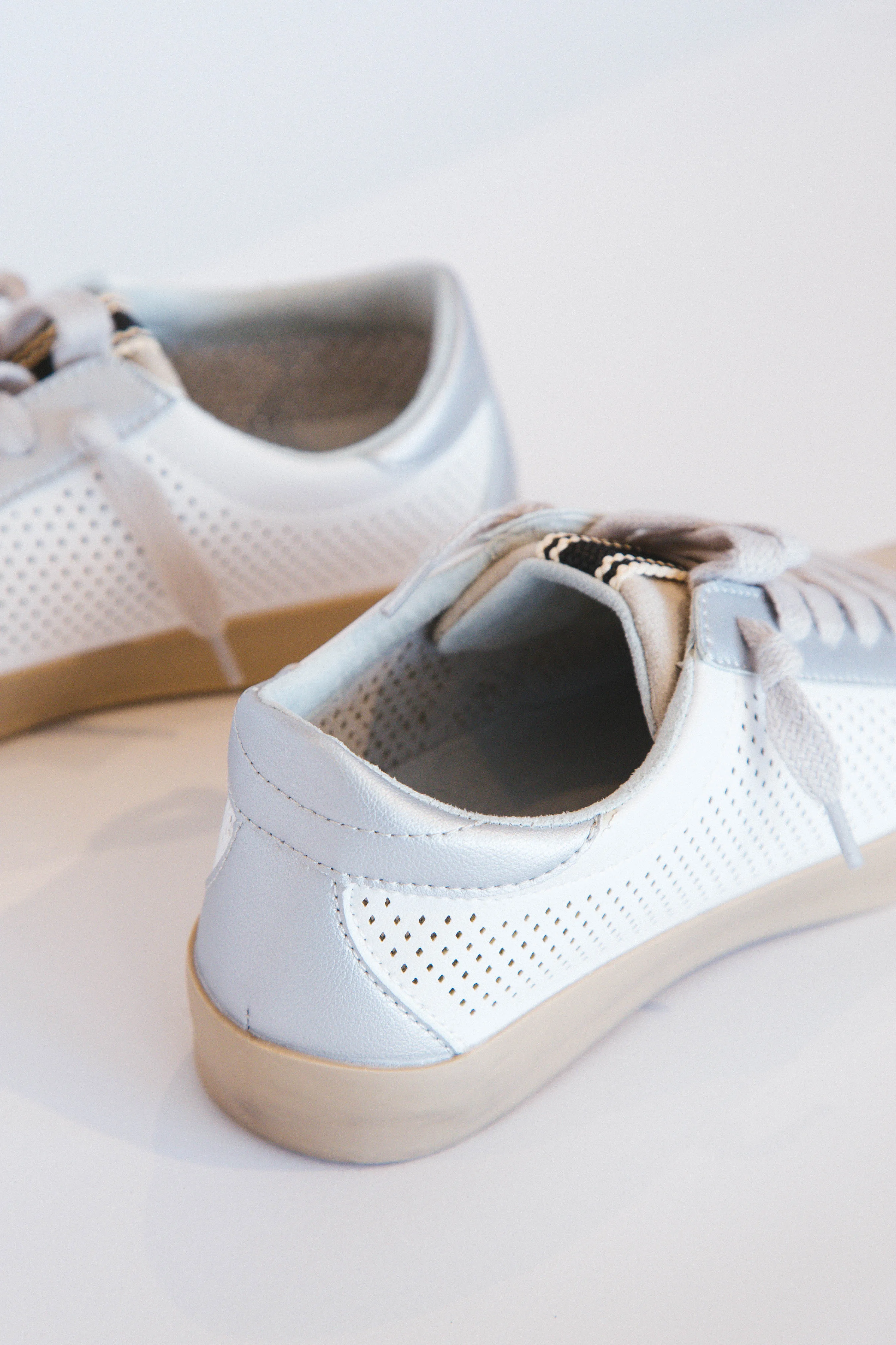 Paula Star Sneaker, White Perf | ShuShop