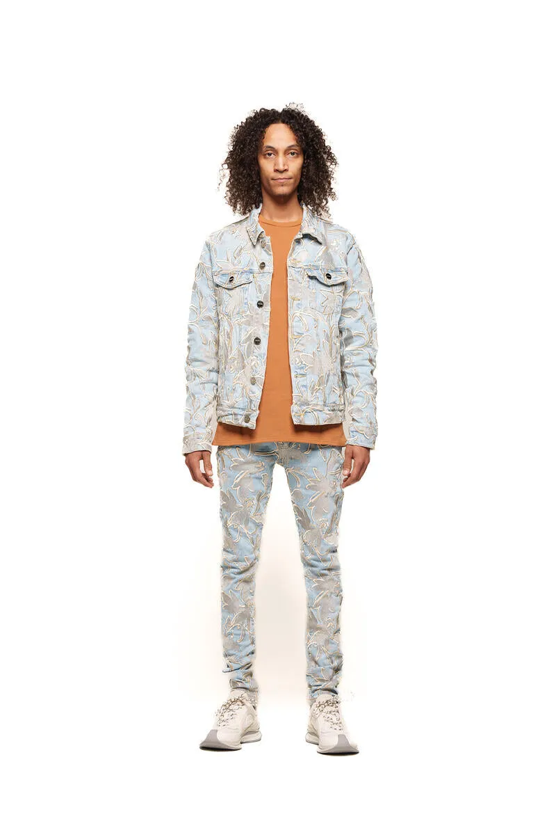 PHEELINGS DREAMS BLOSSOMING DENIM JACKET (LIGHT BLUE)