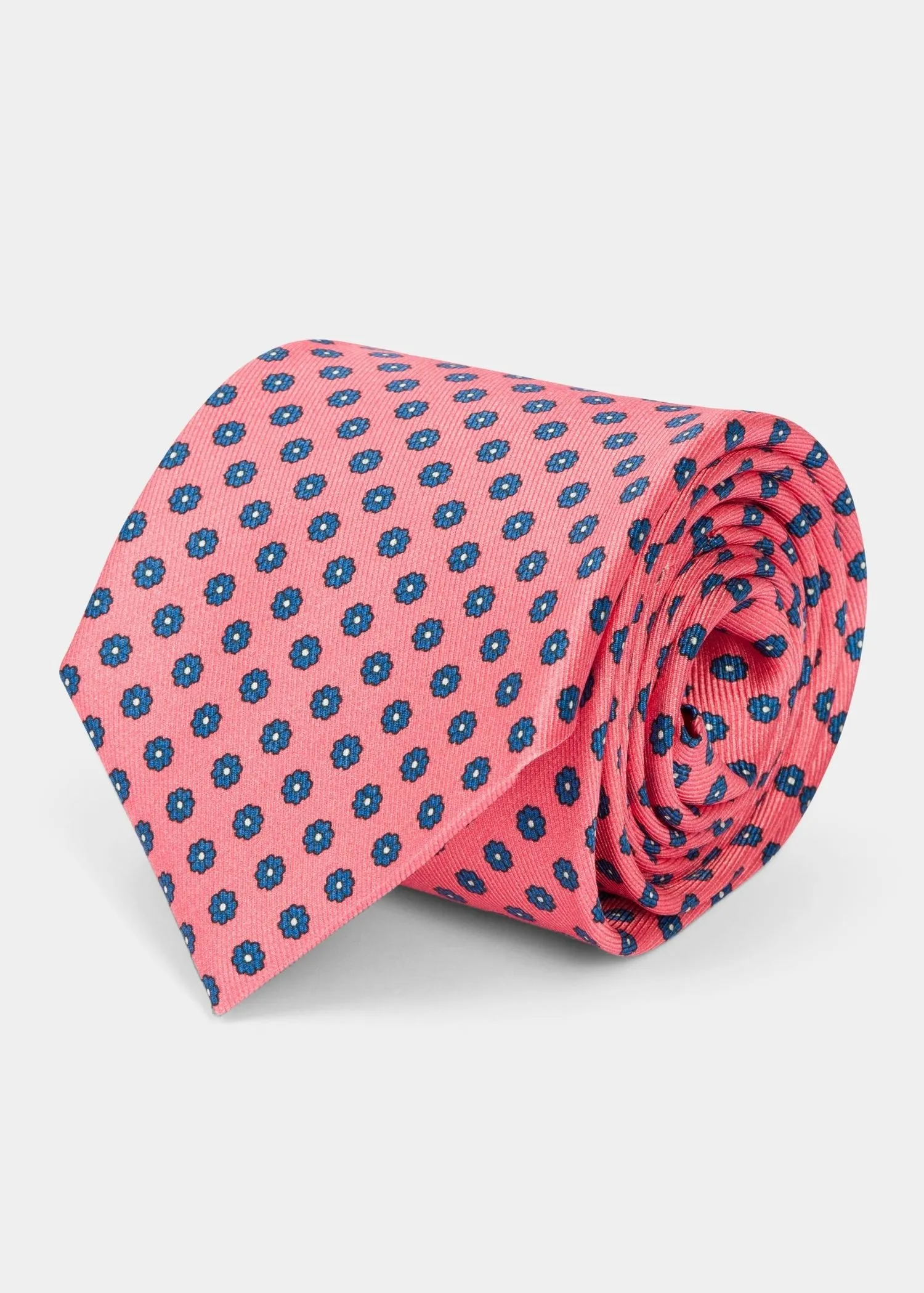 Pink Dots Structure Tie