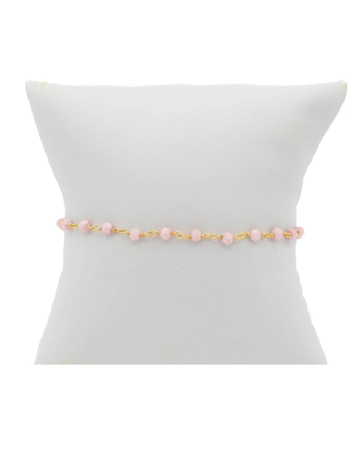 Pink Opal Beaded Bracelet