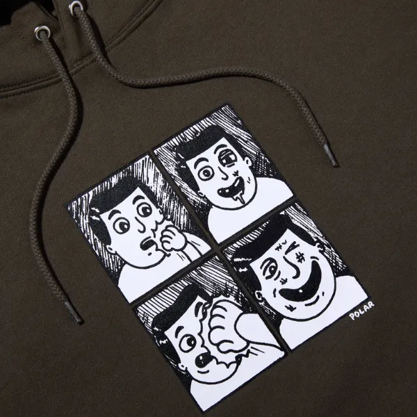 Polar Skate Co. Dave Hoodie Punch - Brown