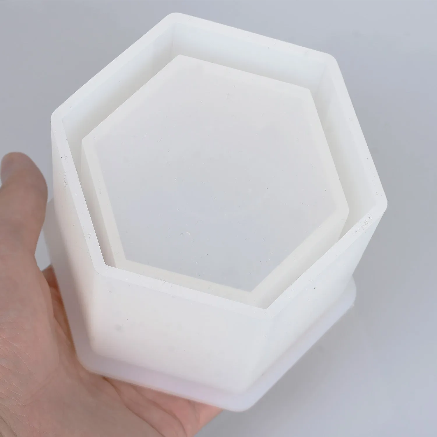 Potted Plants Silicone Mold Square Round Hexagon Shape to Choose Pot Mold Craft Mould For Home Decoration 1pcs 103189