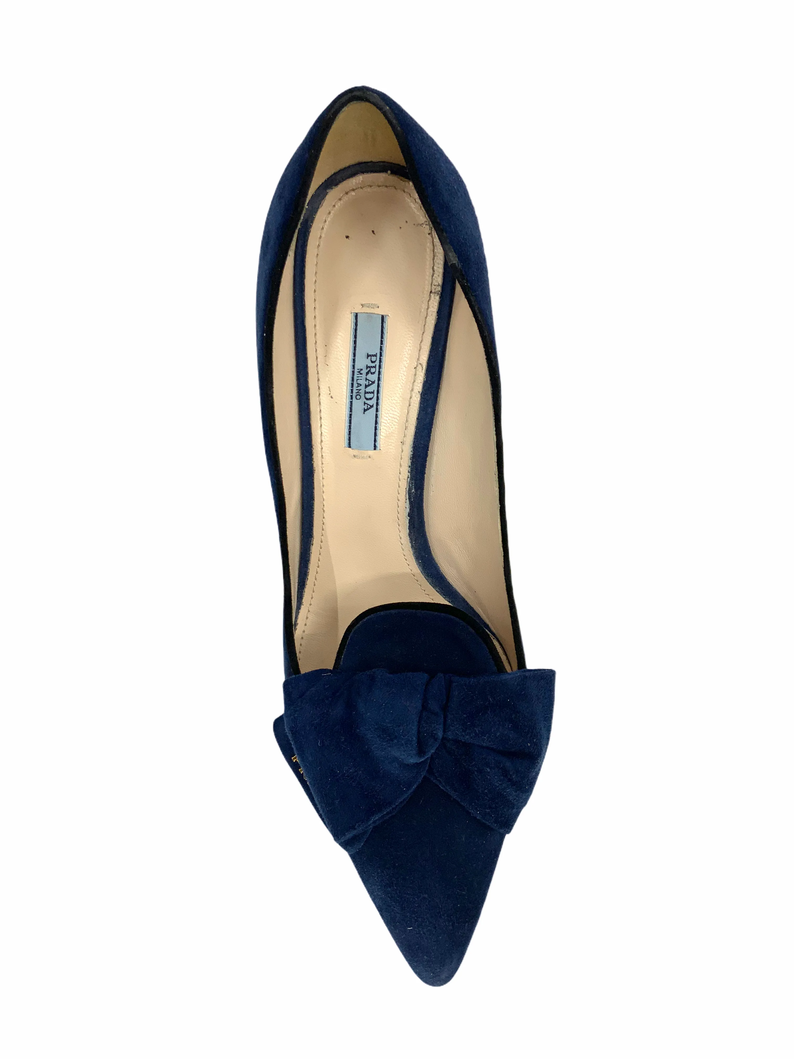 Prada Suede Bow Pumps Size 10