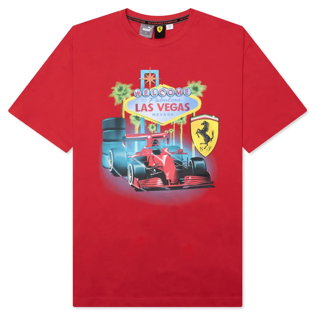 Puma x Joshua Vides Ferrari Tee - Red