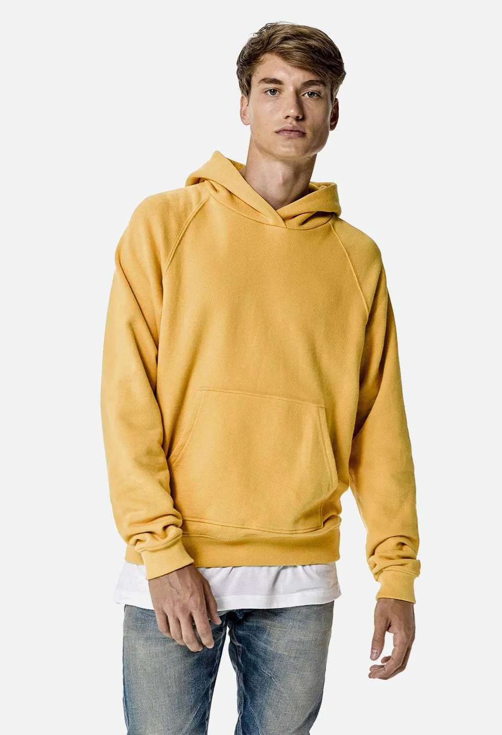 Raglan Hoodie / Mustard