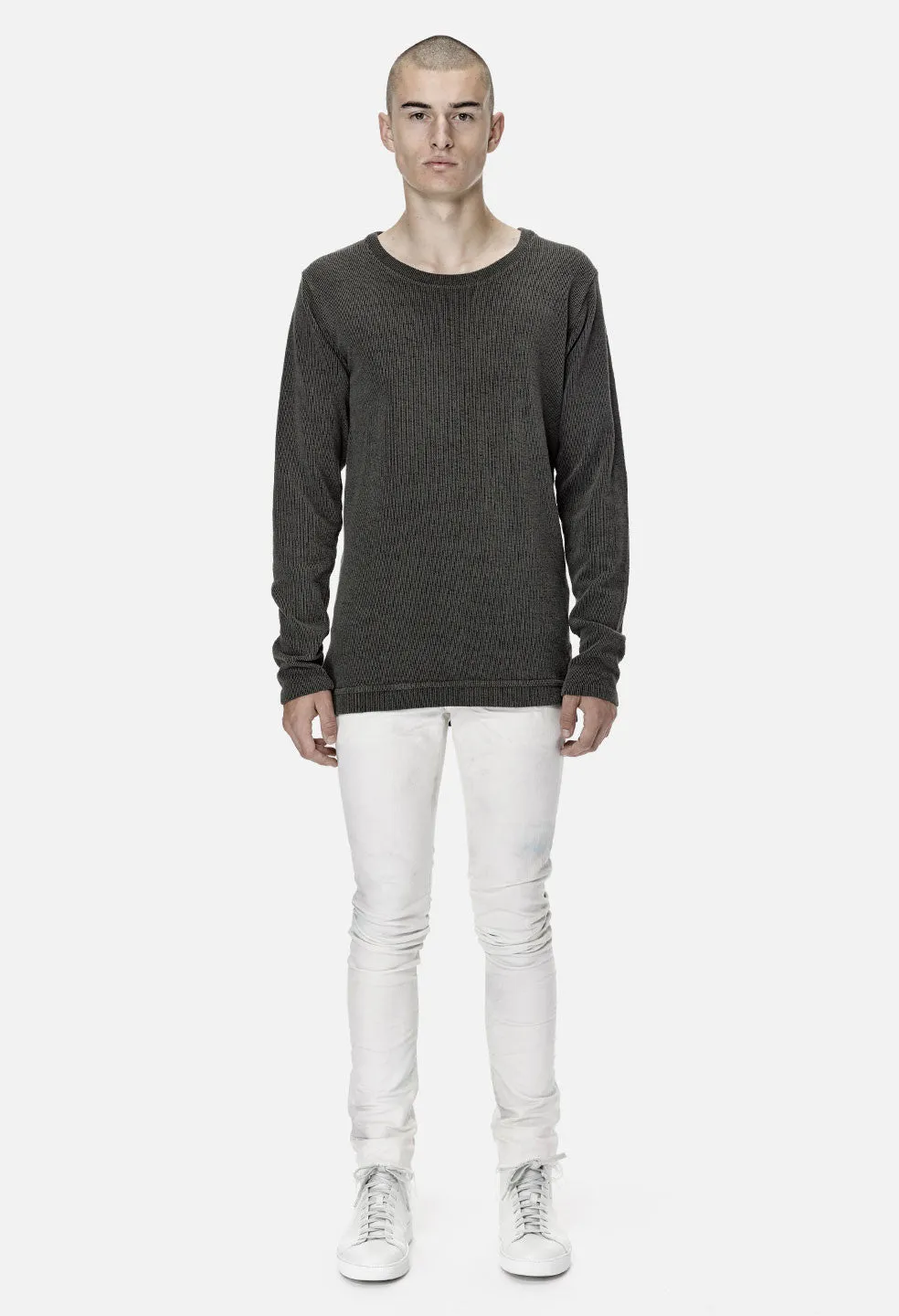 Ribbed Mercer Pullover / Alpine