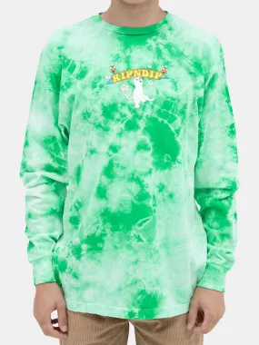 Rip N Dip Cloud Sixty Nine Long Sleeve - Lime Cloud Wash