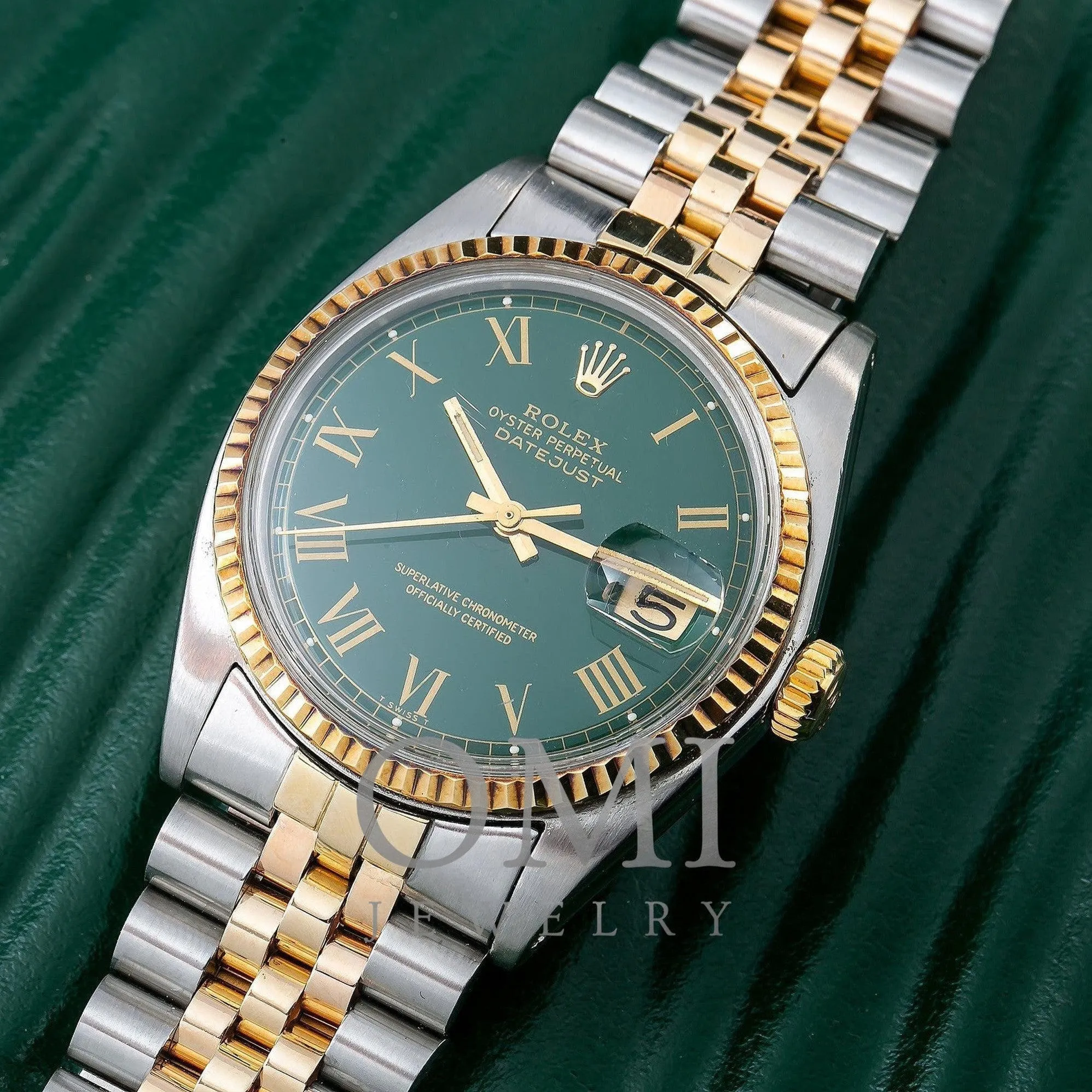 Rolex Datejust 1601 36MM Green Dial With Two Tone Bracelet