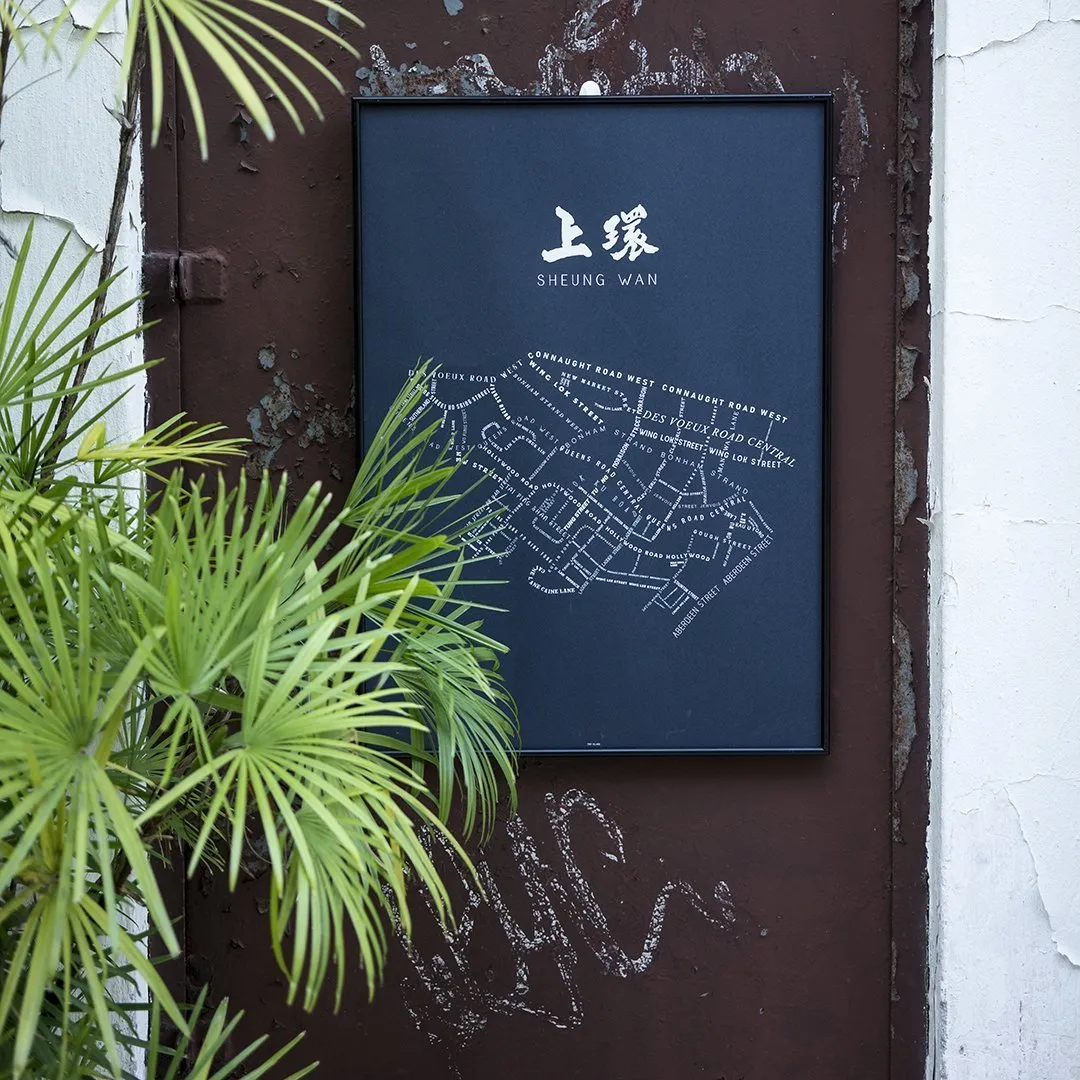 Sheung Wan Typographical Map