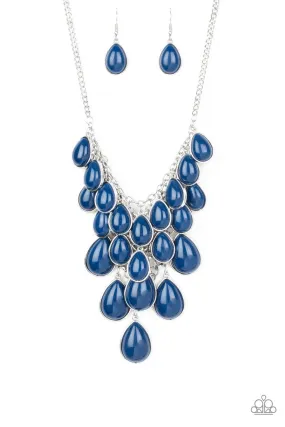 Shop Til You TEARDROP Blue-Necklace