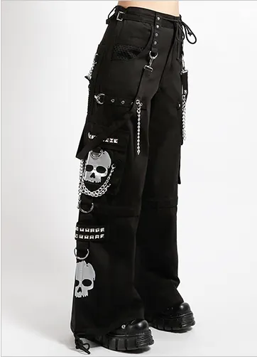 SUPER SKULL PANT SILVER REFLECTIVE SKULL