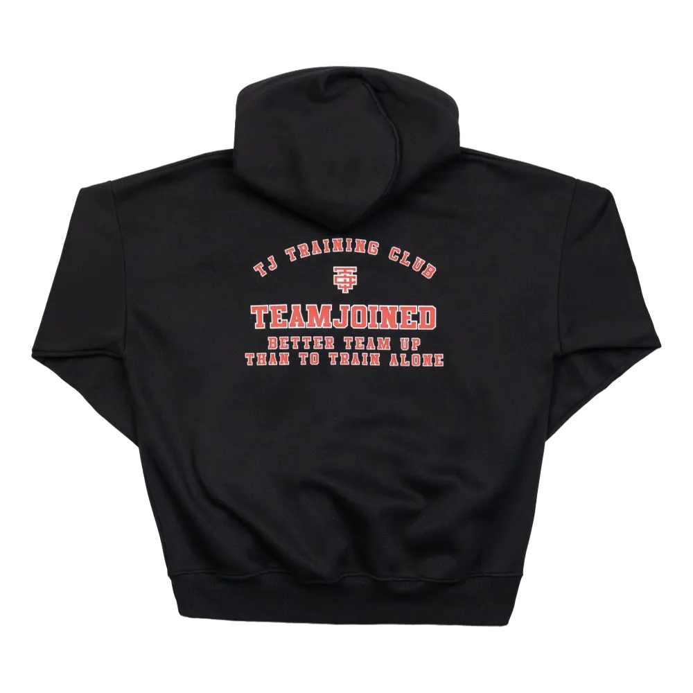 TEAMJOINED TJTC OS LAYOUT OVERSIZED HOODIE-BLACK