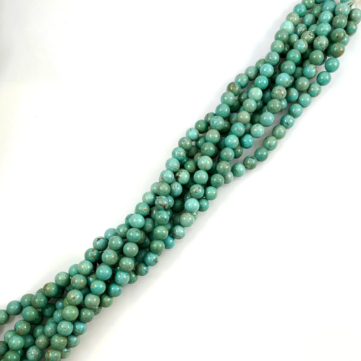 Turquoise 10mm Round Beads Vintage