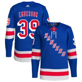 Ty Emberson New York Rangers adidas Home Primegreen Authentic Pro Jersey - Royal