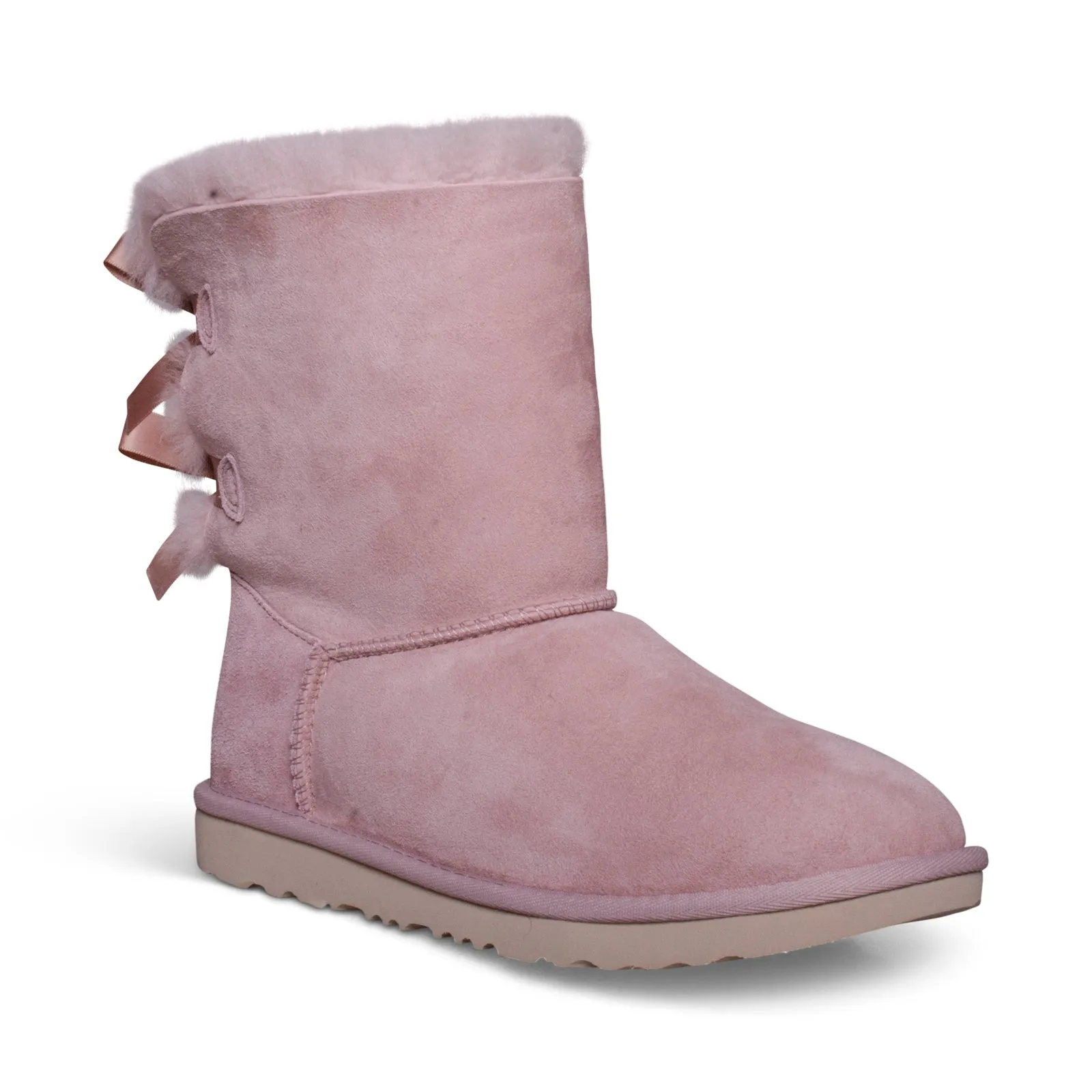 UGG Bailey Bow II Rose Grey Boots - Youth