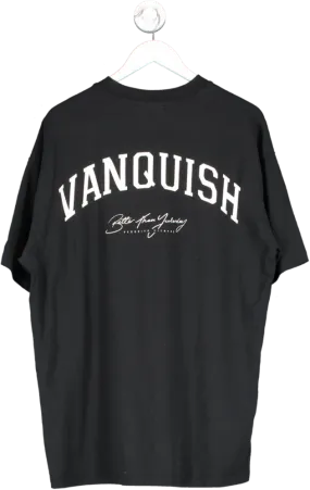 Vanquish Black Better Than Yesterday Oversized T Shirt UK L