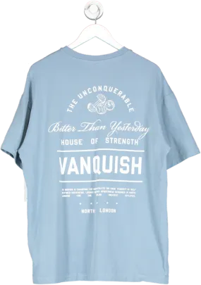 Vanquish Blue House Of Strength Oversize T Shirt UK L