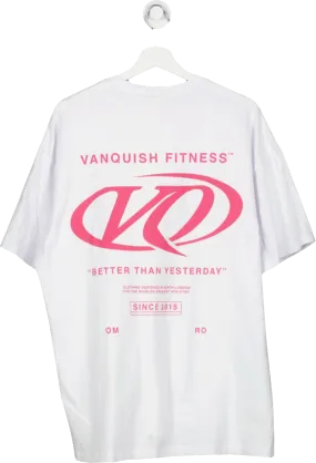 Vanquish White Better Than Yesterday Oversized T Shirt UK L