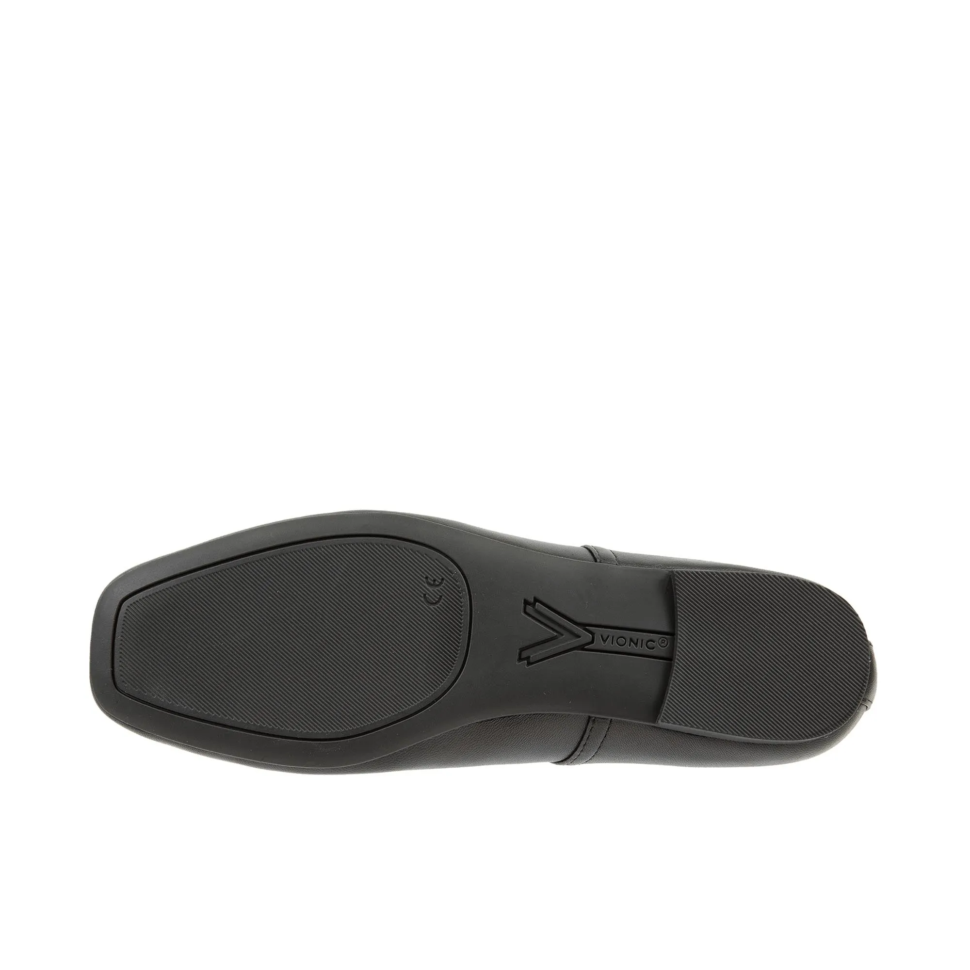 Vionic Womens Orinda Square Toe Ballet Flat Black