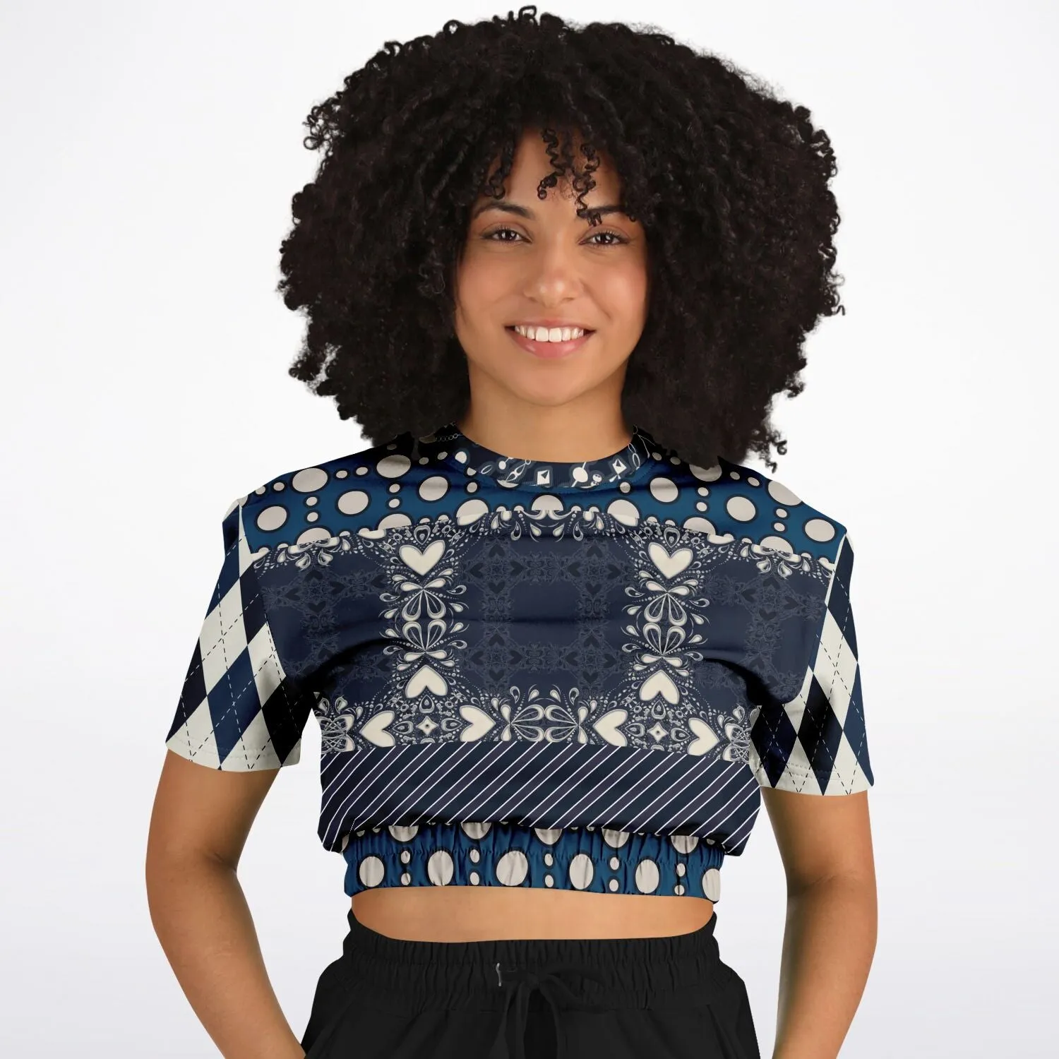 Waterloo Short Sleeve Cropped Eco-Poly Sweater