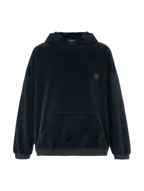 Yeezy Season 5 Velour Hoodie Black